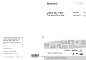 Sony HDR-PJ10 Operating Guide (Large File - 11.27 MB)