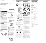 Sony MDRNC7B Operating Instructions
