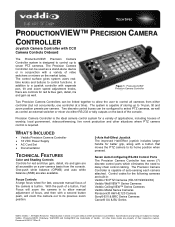 Vaddio ProductionVIEW Precision Camera Controller ProductionVIEW Precision Camera Controller Tech Specs
