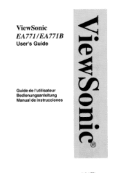 ViewSonic EA771B User Guide