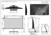 Dell S2419NX Outline Drawing
