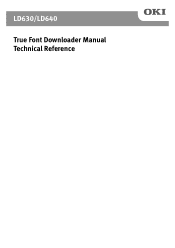 Oki LD640Tn True Font Downloader Manual