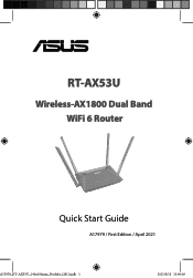 Asus RT-AX53U QSG Quick Start Guide for Asia