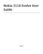 Nokia 3110 Evolve User Manual