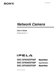 Sony SNC-DF85N User Guide