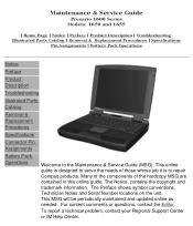 HP Presario 1600 Presario 1650 Series Maintenance and Service Guide