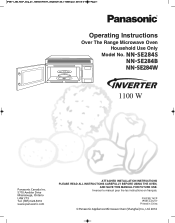 Panasonic NN-SE284 Operating Instructions