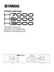 Yamaha H7000 Owner's Manual (image)