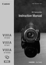 Canon VIXIA HF M41 VIXIA HF M40 / HF M41 / HF M400 Instruction Manual