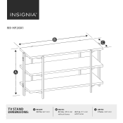 Insignia NS-HF2001 Product Dimensions