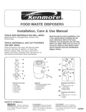 Kenmore 6056 Use and Care Guide