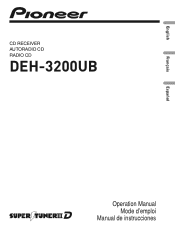 Pioneer DEH-P3200UB Owner's Manual