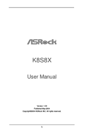 ASRock K8S8X User Manual