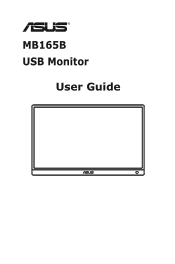Asus ZenScreen MB165B MB165B Series User Guide