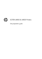 HP Scitex LX850 HP Scitex LX850 & LX820 Printers: Site Preparation Guide - English