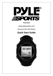 Pyle PSGF605BK Quick Start Guide