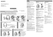 Sony MDR-XB450BV Operating Instructions