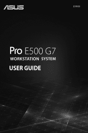Asus Pro E500 G7 English User Manual