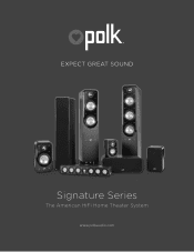 Polk Audio SIGNATURE ELITE ES50 User Guide 2