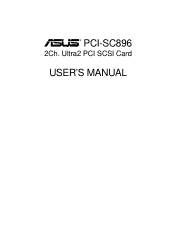 Asus PCI-SC896 User Manual