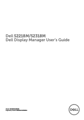 Dell S2318M Display Manager Users Guide