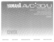 Yamaha AVC-30U Owner's Manual