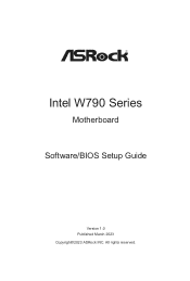 ASRock W790 WS Software/BIOS Setup Guide