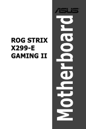 Asus ROG Strix X299-E Gaming II Users Manual English