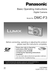 Panasonic DMCF3 DMCF3 User Guide