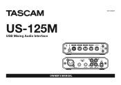TASCAM US-125M Owners Manual