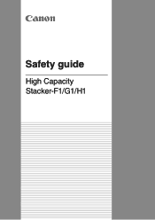 Canon imagePRESS C8000 High Capacity Stacker-F1-G1-H1 Safety guide