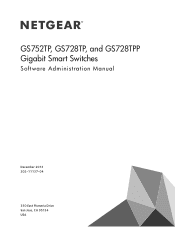 Netgear GS728TPP GS728TP/GS728TPP/GS752TP Software Administration Manual