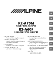 Alpine R2-A75M Owners Manual