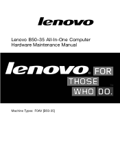 Lenovo B50-35 Lenovo B50-35 All-In-One Computer Hardware Maintenance Manual