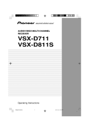 Pioneer VSX-D811S Owner's Manual