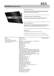 AEG DVK6980HB Specification Sheet