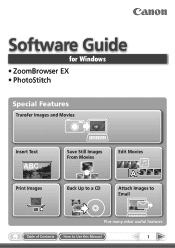 Canon SD430 ZoomBrowser EX 6.5 for Windows Instruction Manual