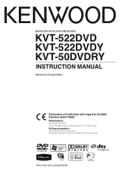 Kenwood KVT-50DVDRY User Manual