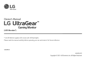 LG 32GP850-B Owners Manual