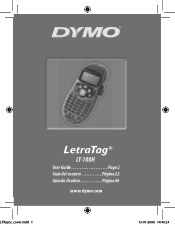 Dymo LetraTag Plus LT-100H User Guide 1