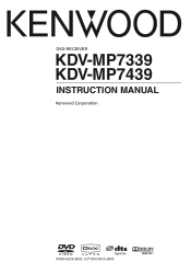 Kenwood KDV-MP7339 User Manual