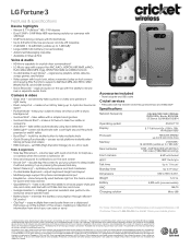LG Fortune 3 Specification
