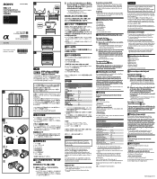 Sony SEL1670Z Operating Instructions