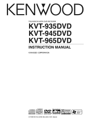 Kenwood KVT-945DVD User Manual