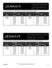 Jenn-Air JEC3430HB Oven and Cooktop Combinations