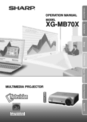 Sharp XG-MB70XA XG-MB70X Operation Manual