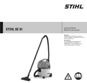 Stihl SE 61 Product Instruction Manual