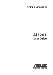 Asus ROG Phone 6 AI2201 English Version E-manual