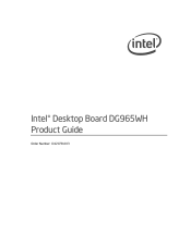 Intel BOXDG965WHMKR Product Guide