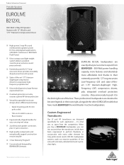 Behringer B212XL Product Information Document
